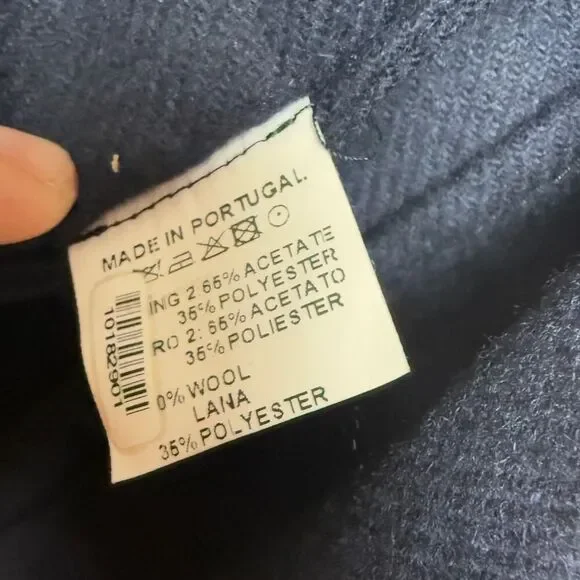 Vilagallo Navy Blue Blazer with Animal Print - Picture 7 of 7